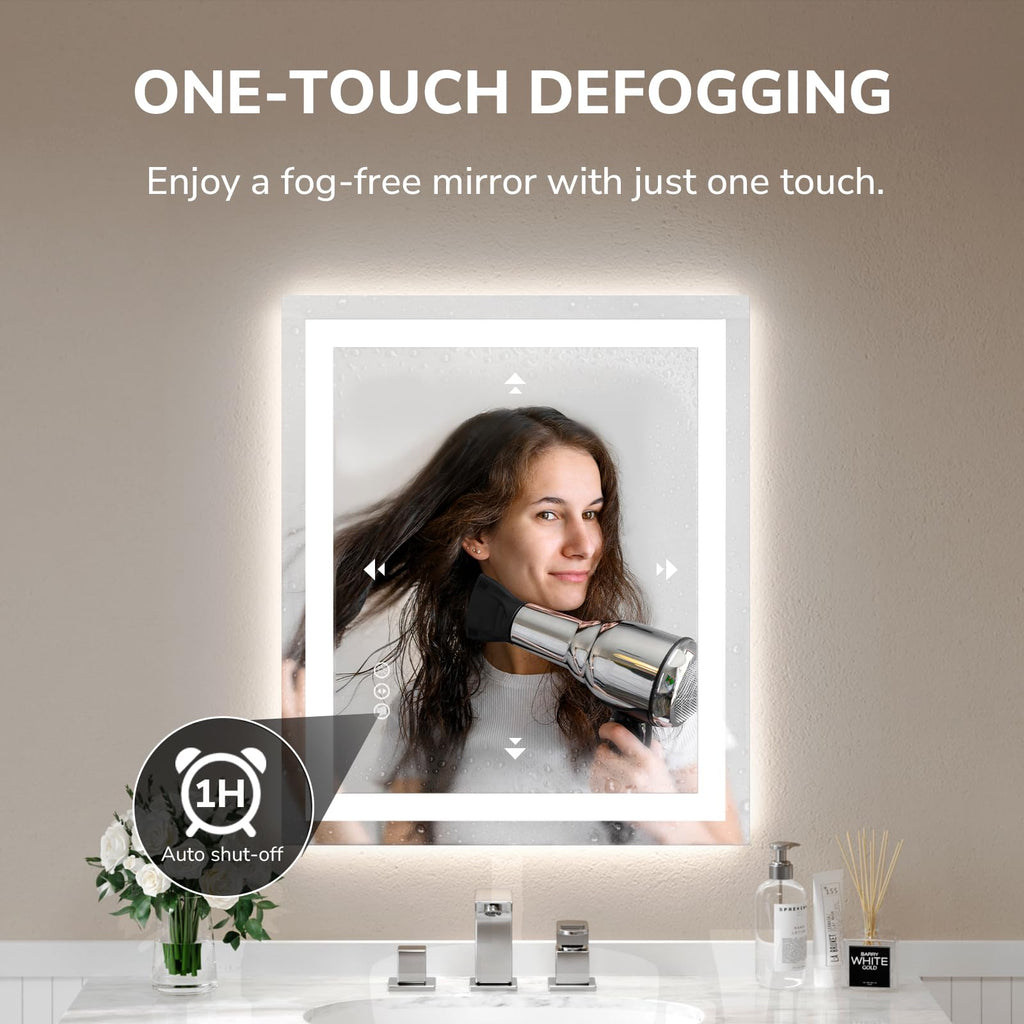 LED Bathroom Mirror 24x32 Inch
