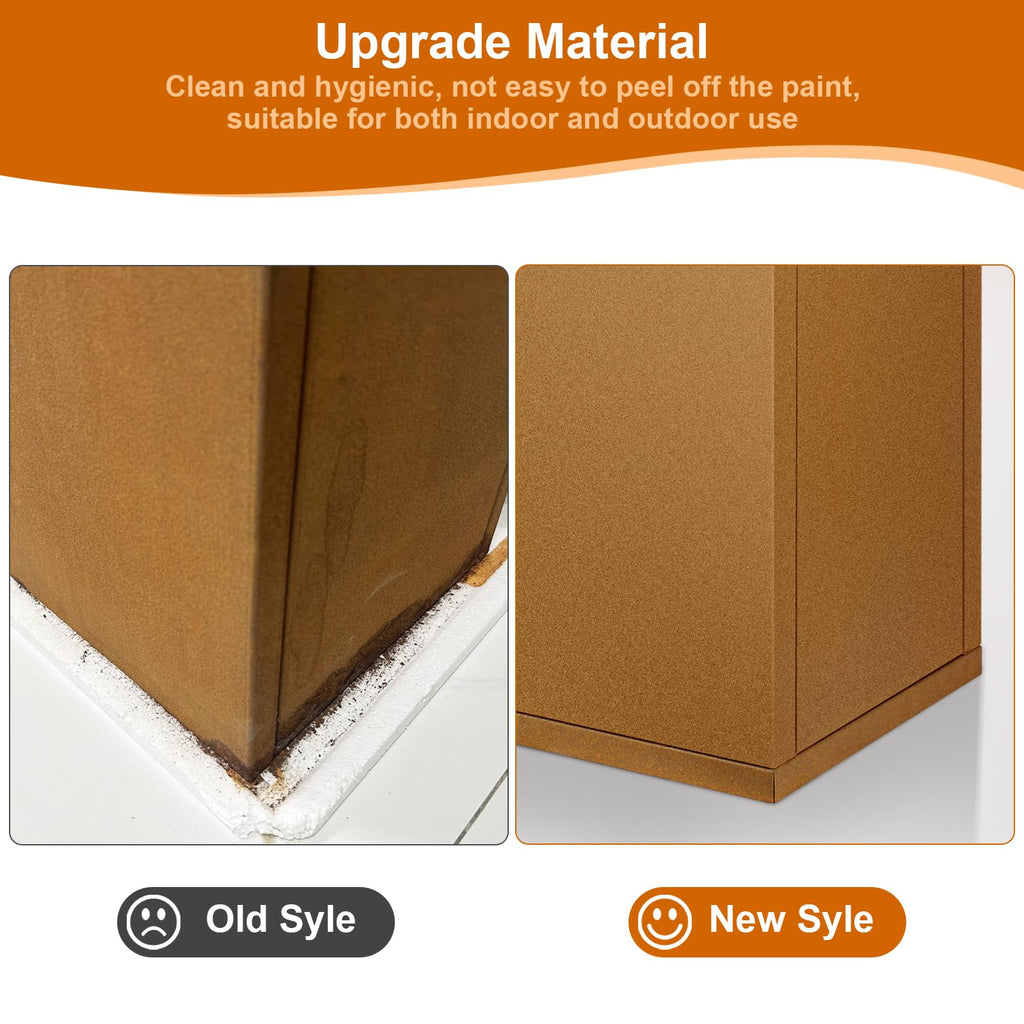 Corten Steel Planter Box 28"x12"x28", Tall Planter box Outdoor