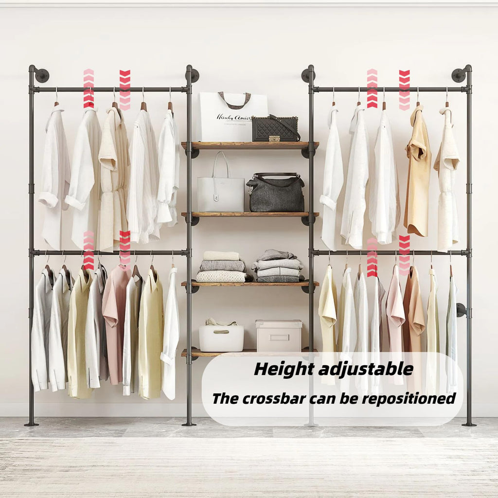 Industrial Pipe Clothing Rack
