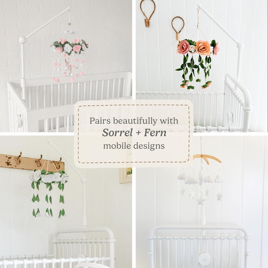 Baby Crib Mobile Arm, Baby Mobile Hanger, 31, White