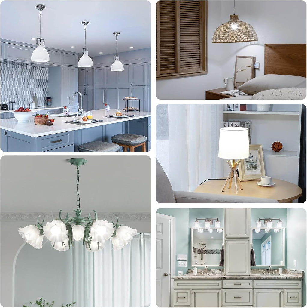 A19 LED Light Bulbs, 14W 1600 Lumens LED Bulbs 100-125 Watt Equivalent, 5000K Daylight White, E26 Edison Medium