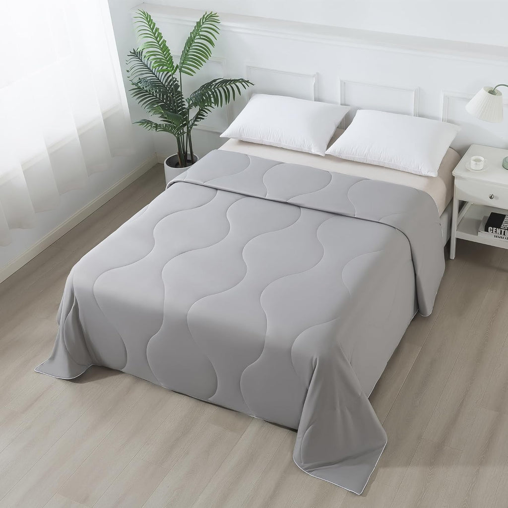 Cooling Comforter for Hot Sleepers, Summer Cooling Blanket King Size for Night Sweats, Breathable All-Season