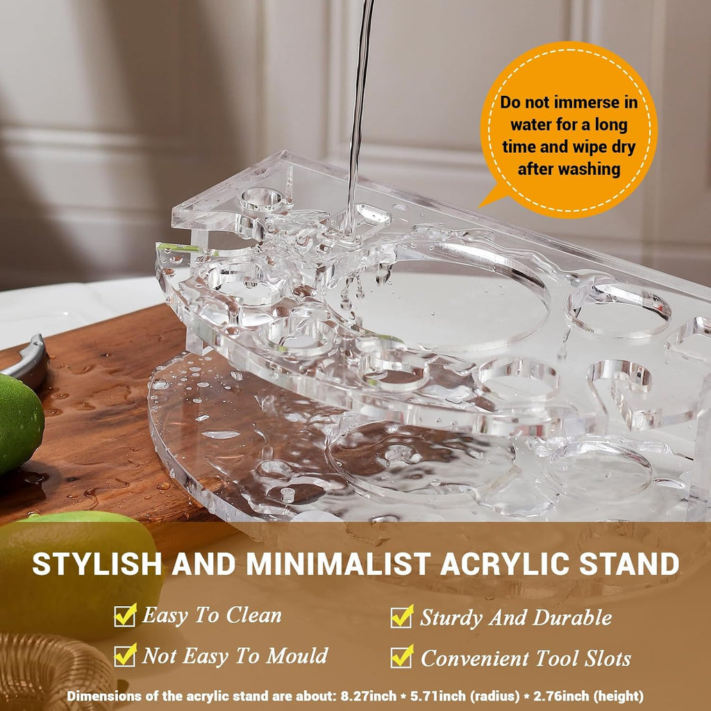 Bartender Kit Cocktail Shaker Set, Stainless Steel Cocktail Kit with Bar Accessories, 25oz Shaker Bar Set - Set of 12