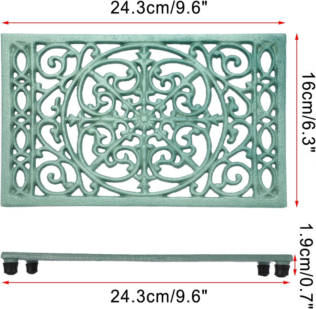 Cast Iron Trivet Heat Resistant Trivets for Hot Pots and Pans - Set of 2