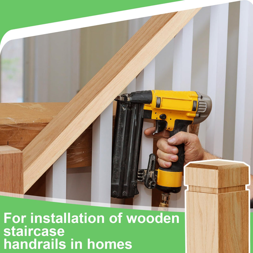 1 Pcs 3.5 x 48 Inch Red Oak Newel Post for Stair Handrail