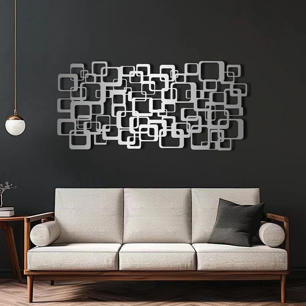 Modern Luxury Style Metal Wall Art, 3d Metal Wall Art, Mid-Century Decor Abstract Wall Sculpture, Wall Sculpture