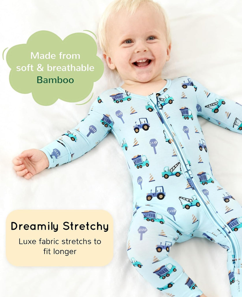 Bamboo Viscose Baby Footless Pajamas Soft Sleepers