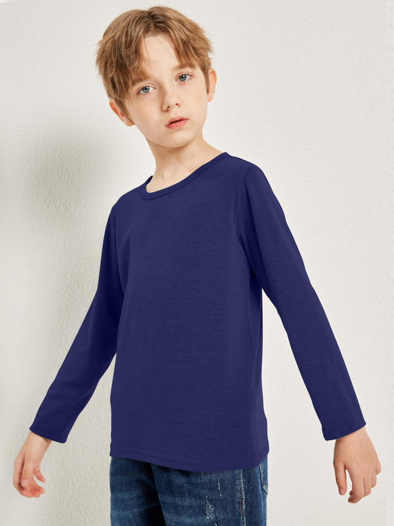 5 Pack Boy and Toddlers Long Sleeve Shirts Kids Top Tees Shirts