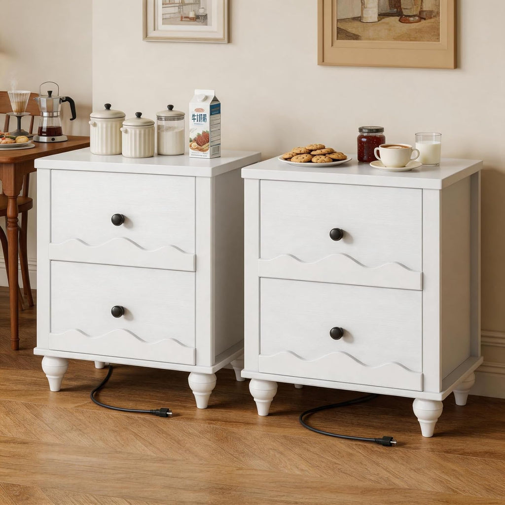 Modern Farmhouse Sideboard Buffet Cabinet, Wood Storage Cabinet with Doors & Adjustable Shelf