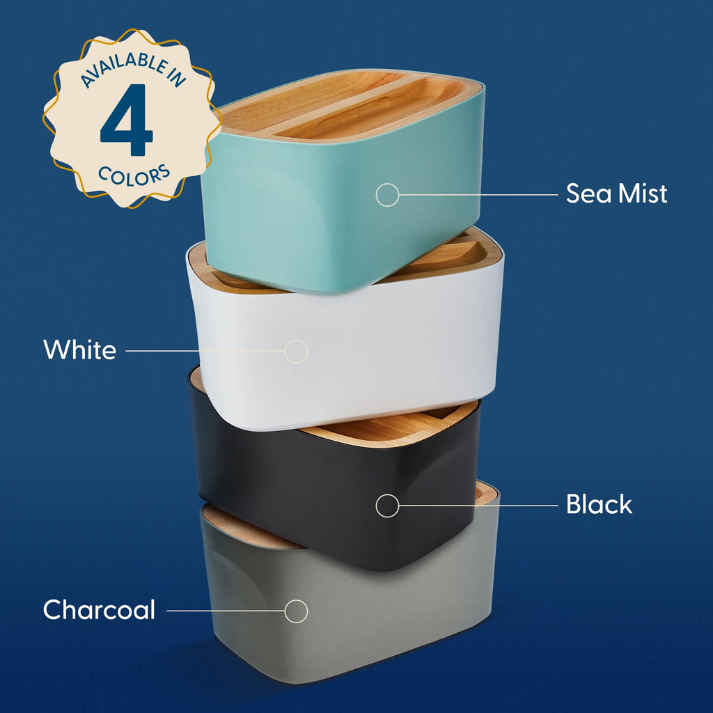 Union Large | Fits Full Sourdough Loaves and More | Breadbox with Cutting Board | Homemade Bread Bin Storage