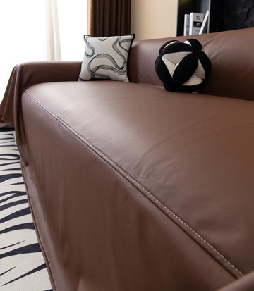 Waterproof Thick PU Leather Sofa Covers for Sectional Sofa Luxury Couch Cover for Dogs Loveseat Covers Futon Cover L
