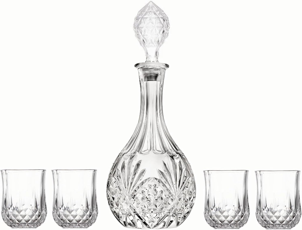 Whiskey Decanter with Airtight Glass Stopper, Liquor Decanter,28OZ