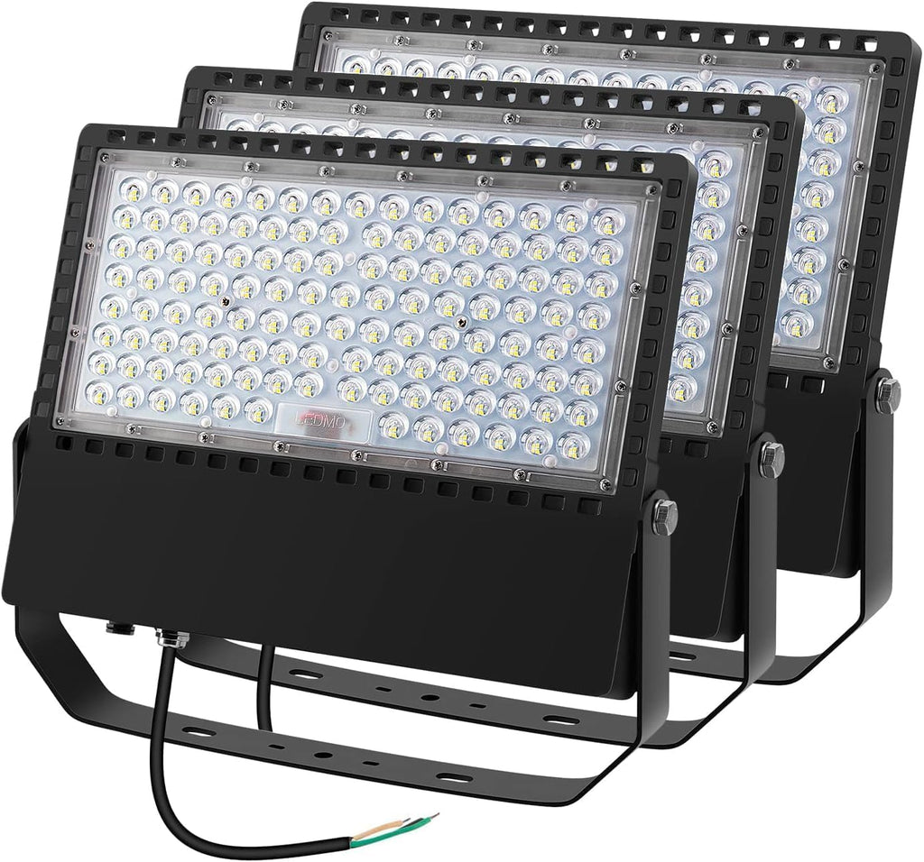 3 Pack 36000Lm 240W Led Stadium Outdoor Flood Light Area Lighting | Super Bright Arena Lights,Commercial Area