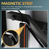 Neo-Angle Frameless Shower Door 36.5 in. W x 72 in. H, Corner Shower Enclosure with 1/4" Clear Glass