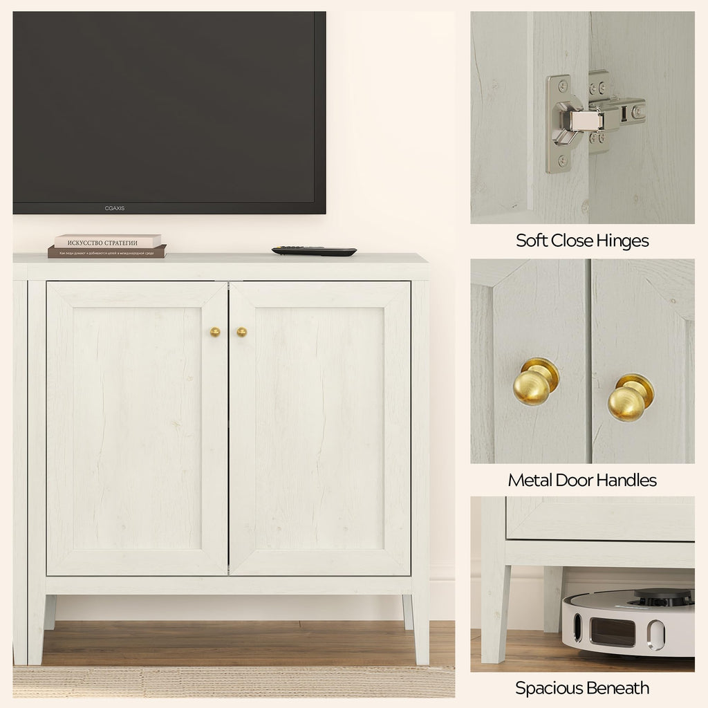 Sideboard Buffet Cabinets with Adjusable Shelves, Farmhouse Storage Cabinet, Credenza, Accent Cabinet, Kitchen Coffee