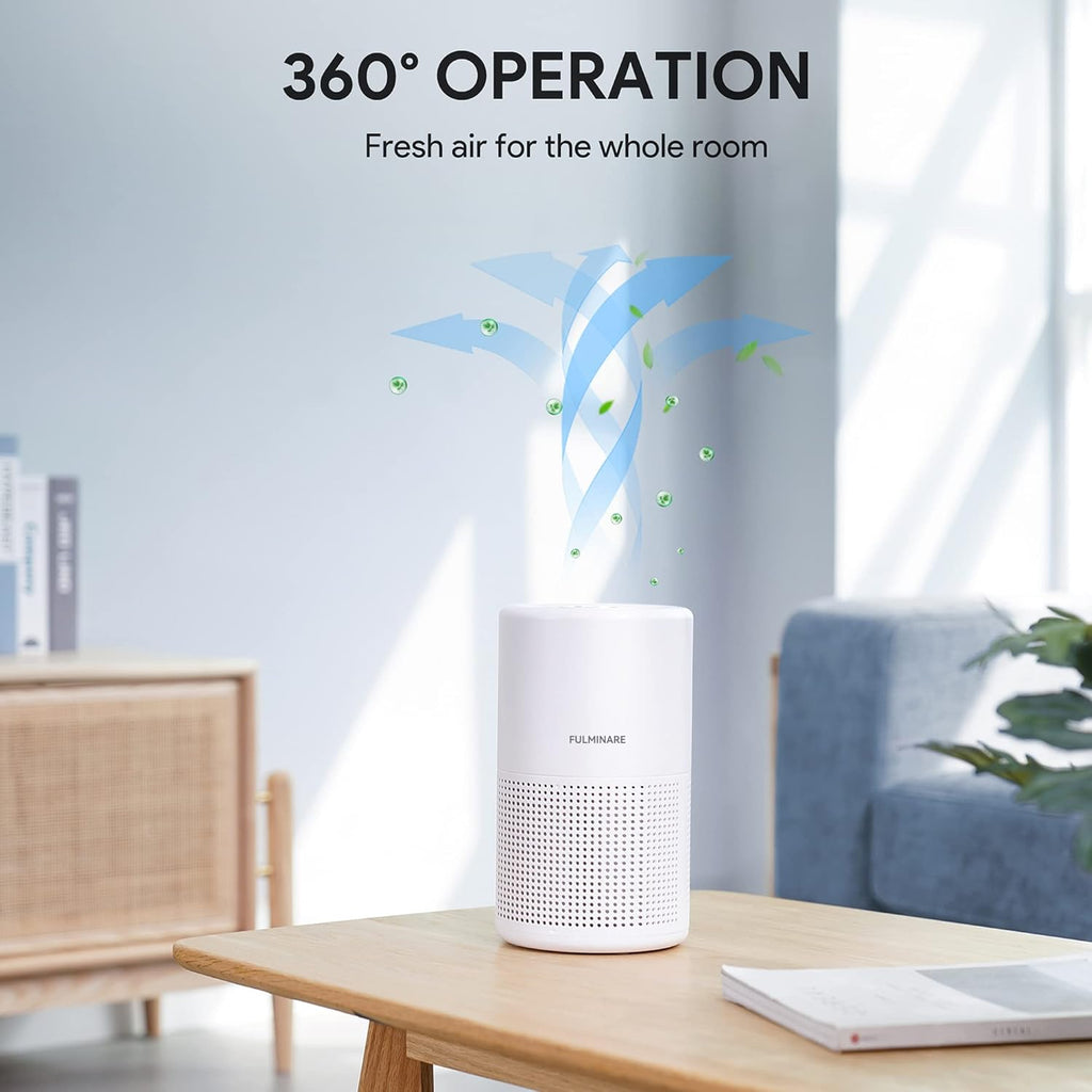 Air Purifiers for Bedroom, H13 True HEPA Air Filter, Quiet Air Cleaner With Night Light, Portable Sm