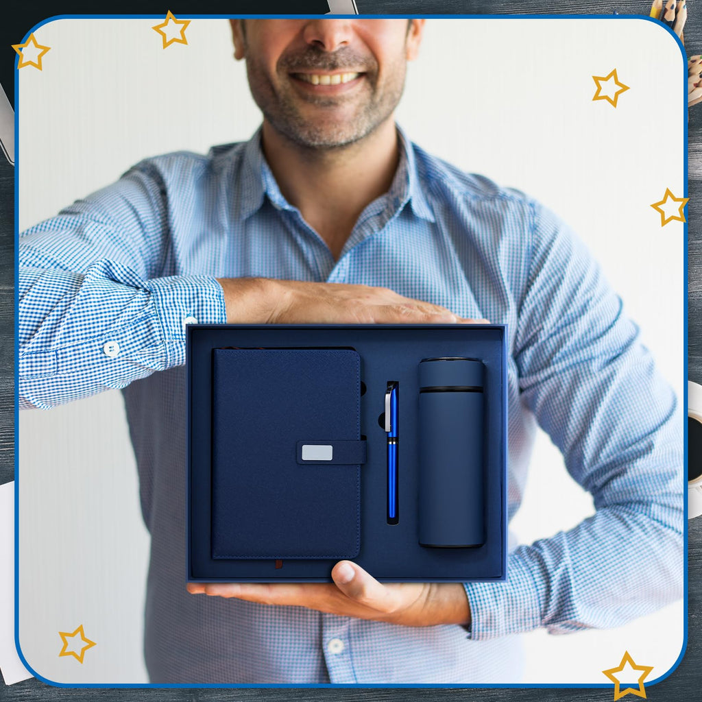 Blue Employees Appreciation Gift Set for Men Women
