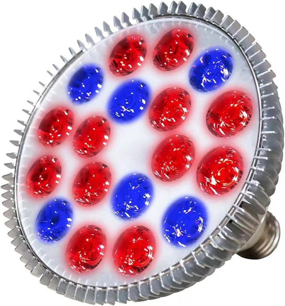 E27 LED Plant Grow Light 54W Par38 Full Spectrum Phyto Grow Box for Flower Seed Growth Hydroponics Veg Growing (Color