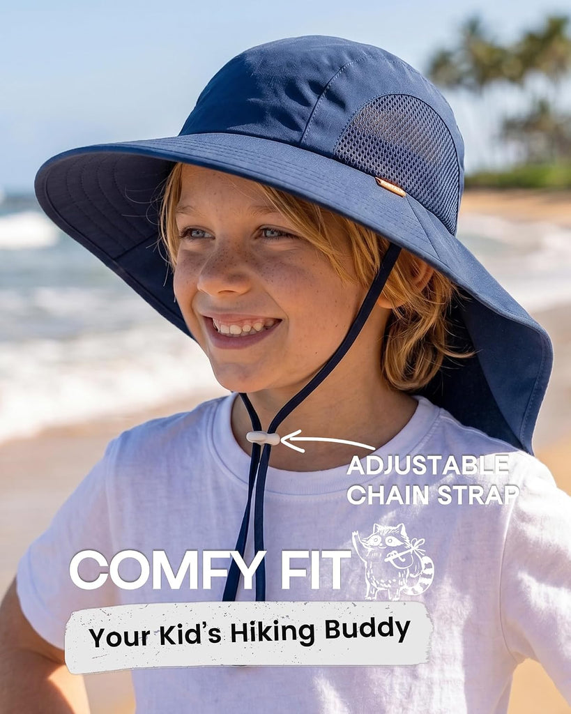 Toddler Kids Sun Hat UPF 50+ Sun Protective Bucket Hat for Baby Summer Beach Hats