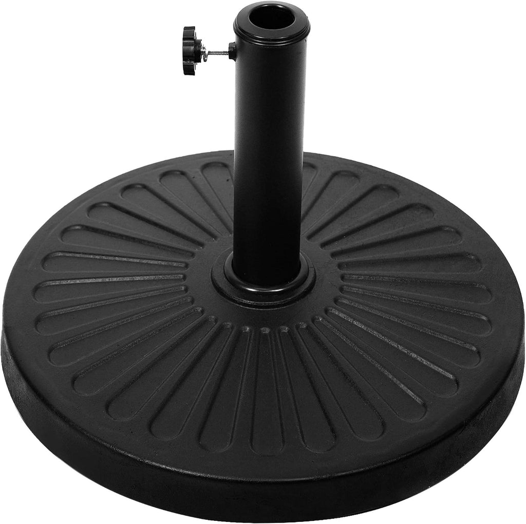 22 lbs Patio Umbrella Base, Outdoor Umbrella Base, Market Umbrella Base Stand Black