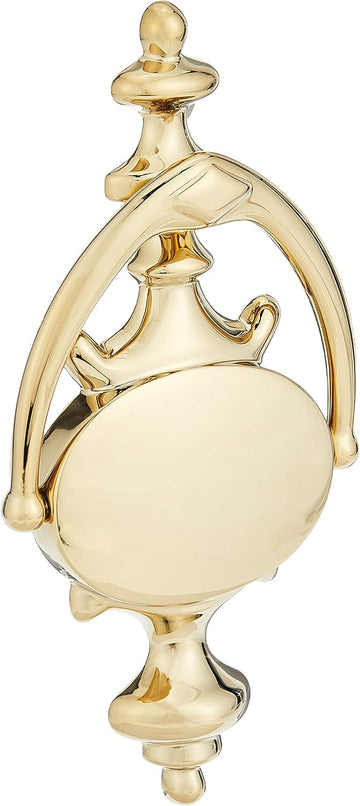 Estate 0116.003 Imperial Knocker in Lifetime Polished Brass, 8.5" x 4.1" - Door Knocker