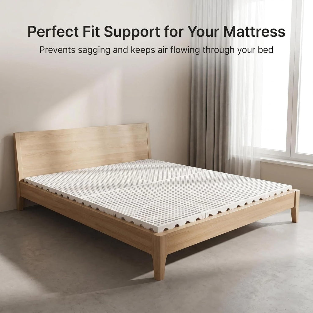 Foldable Floor Bed Frame, Japanese Tatami Mat Style Platform Bed Base, Bed Plate for Futon Frame Mattress, Floor