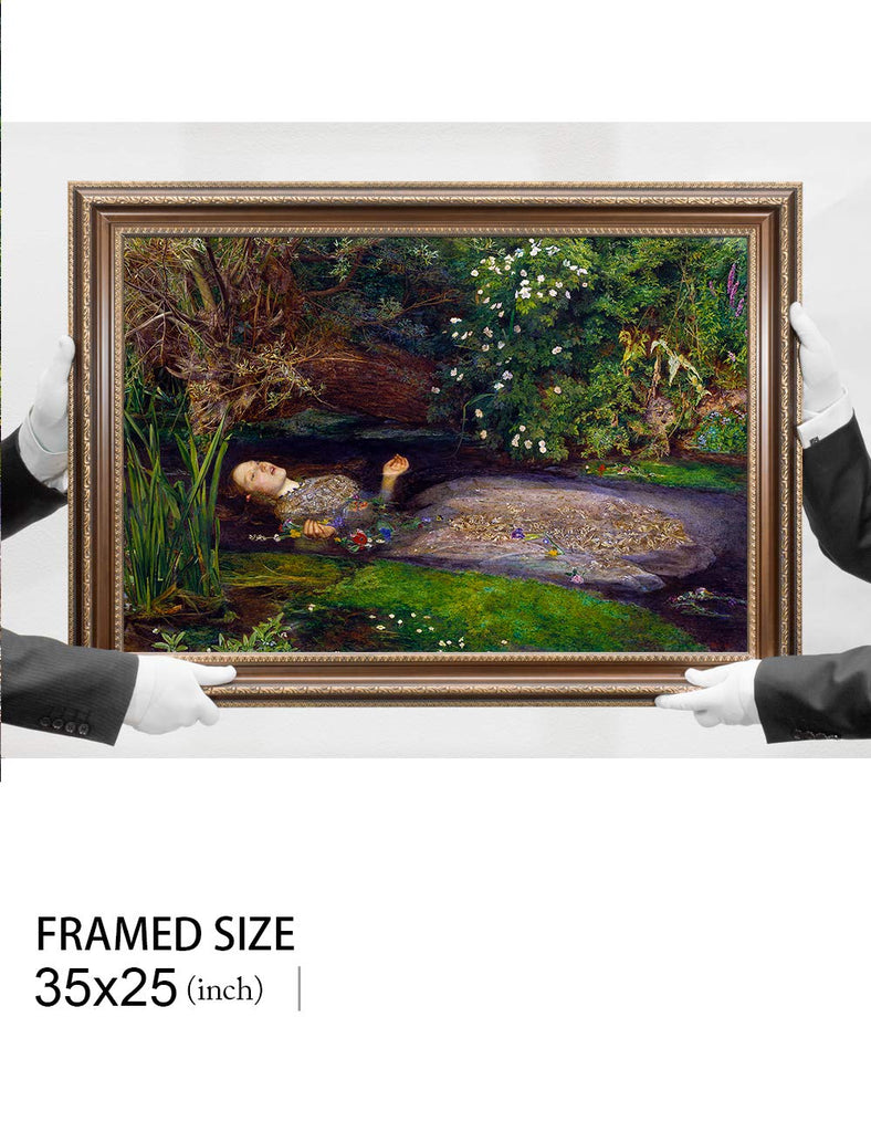 Ophelia Gold Framed Wall Art, 35x25