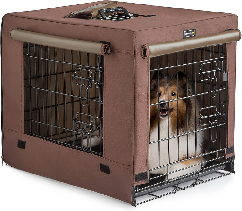 Dog Crates for Small Medium Size Dogs Indoor Double Door Dog Kennels & Houses for Puppy and Cats