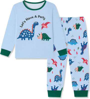 Toddler Boys Pajamas Long Sleeve 2 Piece Pjs Sets for Kids 18M