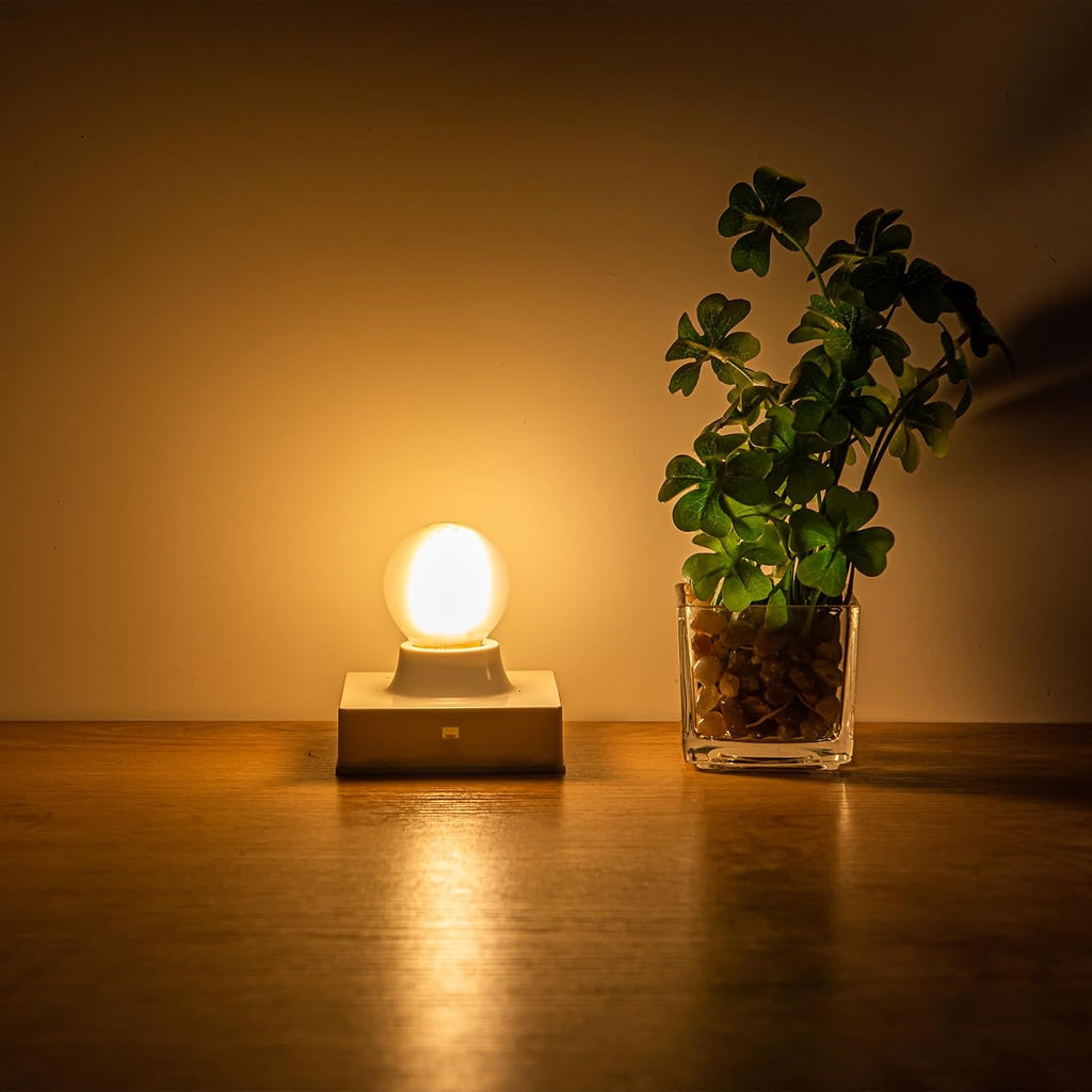 E26 LED Bulb 40 Watt Dimmable G16.5 Frosted Globe Light Bulbs