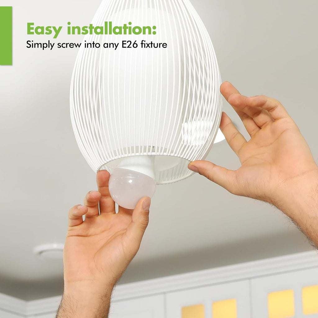 A19 LED Bulbs, 100W Equivalent, 5000K Bright White, 6 Pack, E26 Base