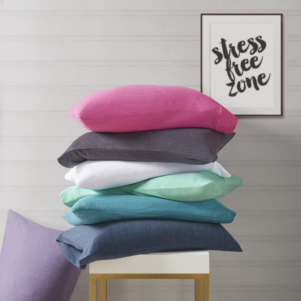 Cotton Blend Jersey Knit Sheet Set Twin XL Size, Teal
