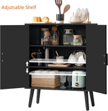 Storage Cabinet with 2 Shelves & Doors, Sideboard Buffet Cabinet with Storage, Entryway Cabinets