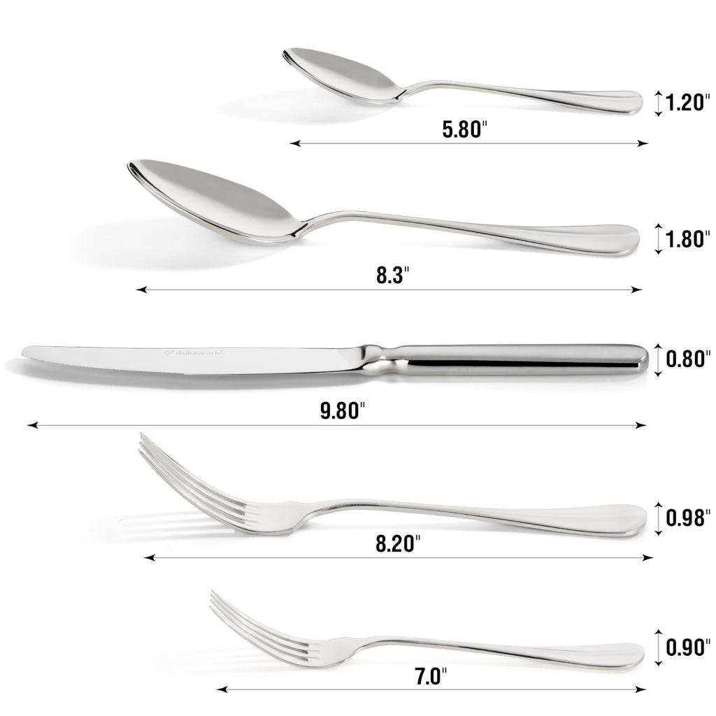 Semi-Matte Design Flatware, Cutlery Set for 8 persons, 40 Piece