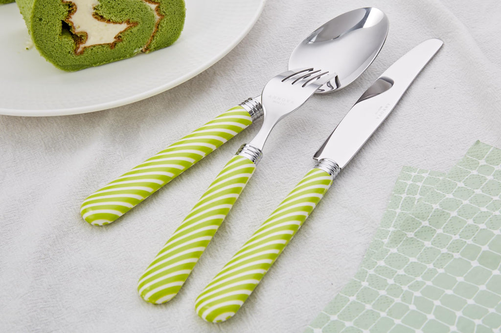 Silverware Set Stainless Steel Colorful Tableware Kitchen Flatware Set Utensils, Includes Dinner Knives, Forks