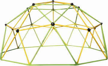 10ft Climbing Dome for Kids, Outdoor Jungle Gym with Swing, Galvanized Steel Climbing Frame, Heavy-Duty Playground