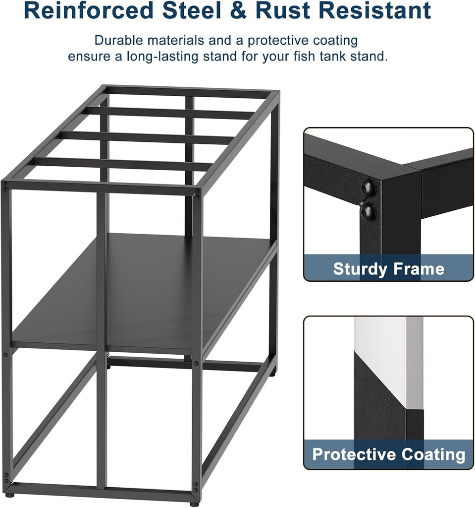 40 Gallon Metal Fish Tank Stand, Aquarium & Terrarium Stand