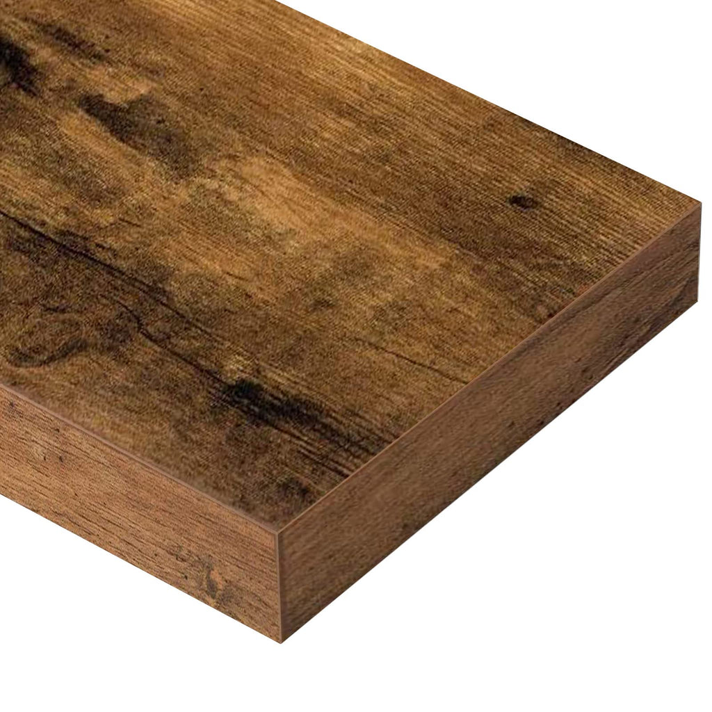 Long Floating Shelves for Wall (Brown, Set of 2, 39.4")