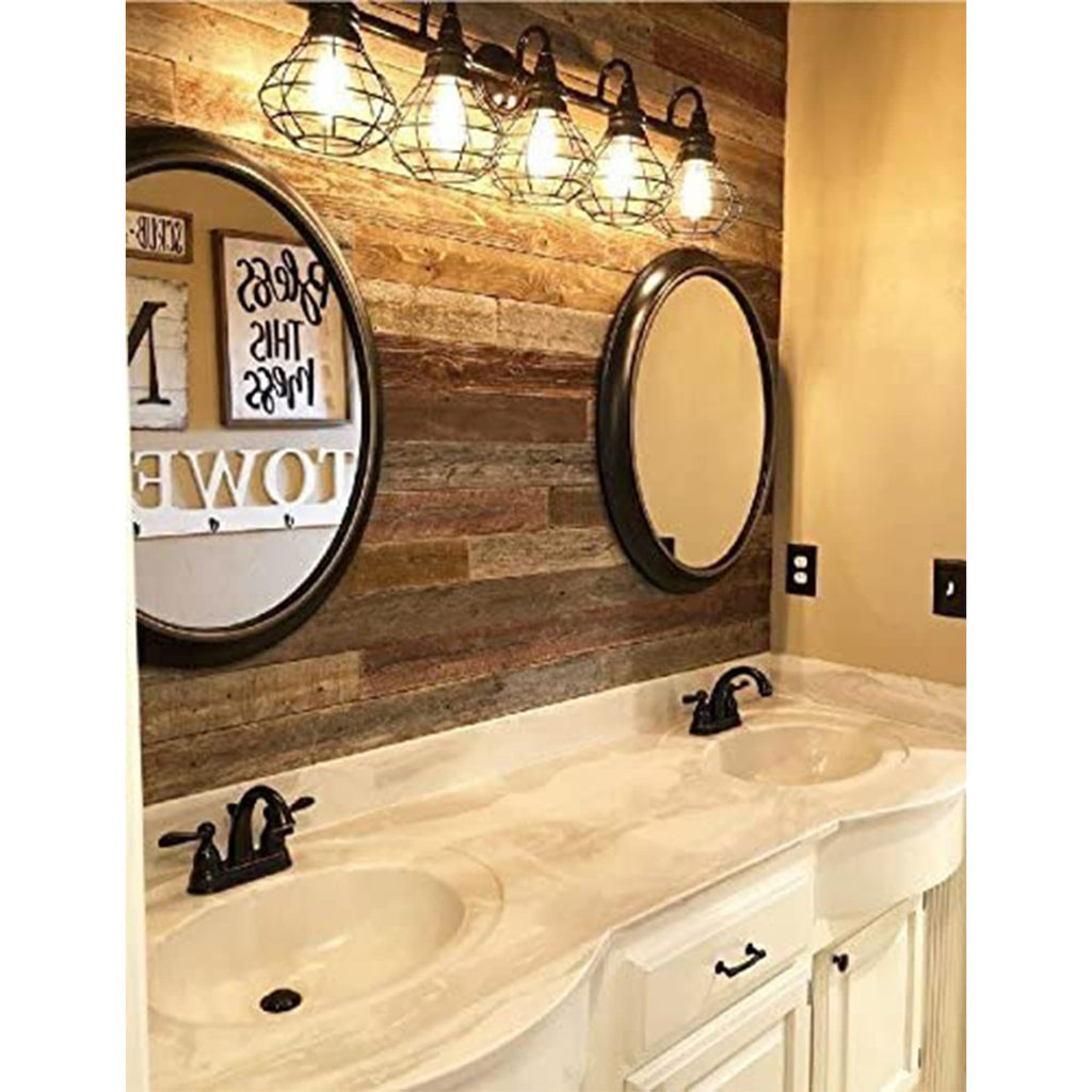 Real Wood Nail Up Application Rustic Reclaimed Naturally Weathered Barn Wood Accent Paneling Board Planks Walls (8
