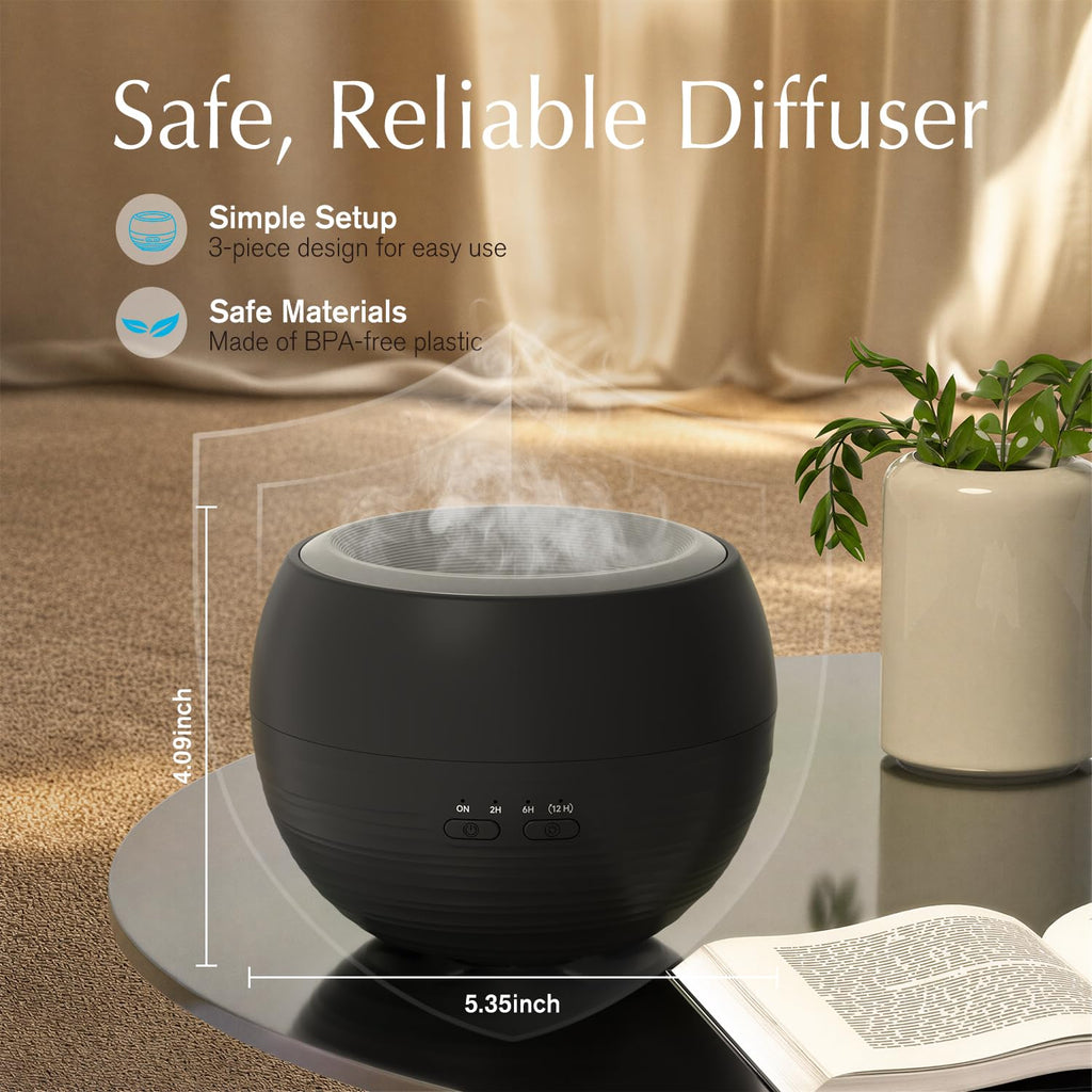 2 Pack Flame Essential Oil Diffuser, 260ml Fire Diffuser
