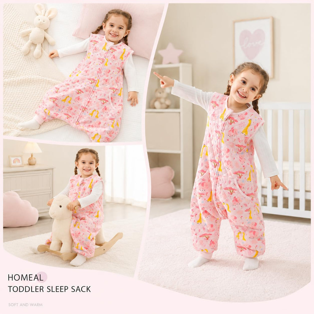 Toddler Sleep Sacks, 1.0 TOG Sleeveless Baby Sleep Sack