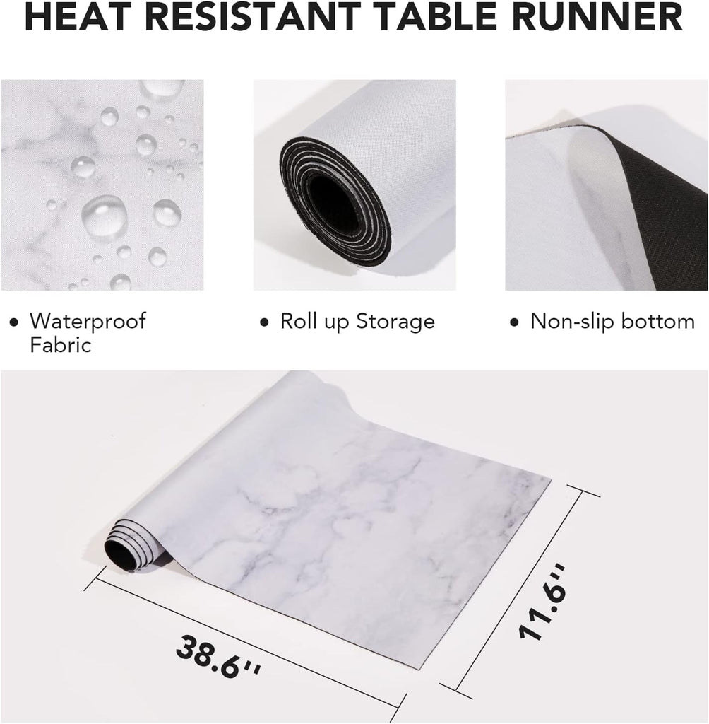 Trivet Table Runner Hot Plates Mat 12 X 40 Inch Heat Resistant Table Protector Waterproof Decorative Farmhouse