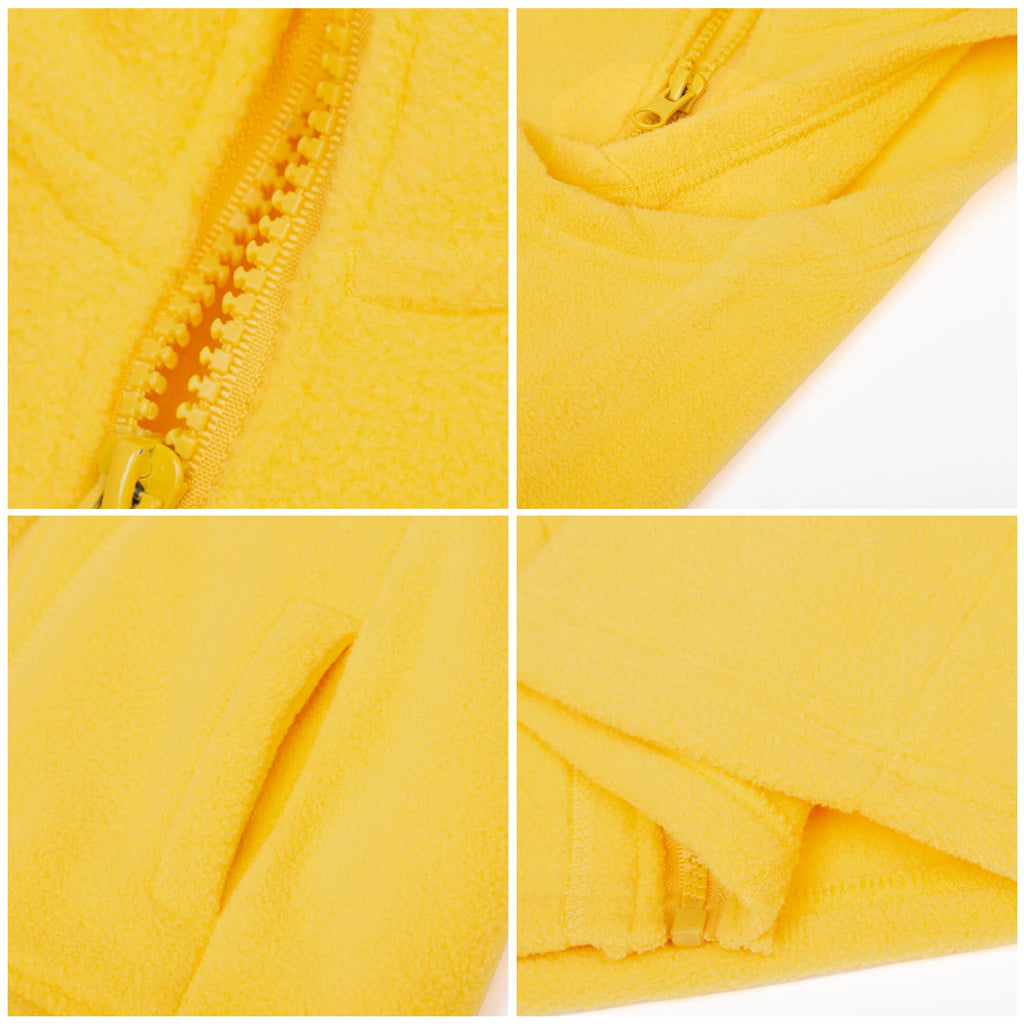 Toddler Boys Vest Jacket Fleece Lightweight Yellow