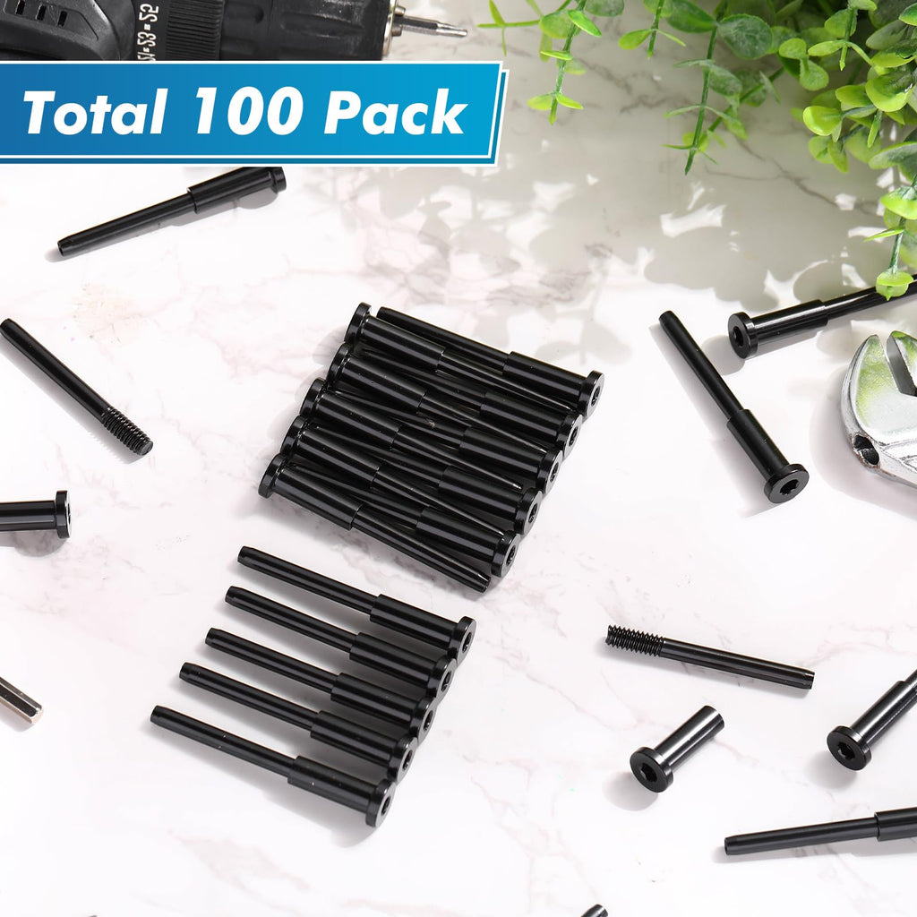 60 Pack 1/8" Invisible Cable Railing Kit T316 Stainless Steel, Black