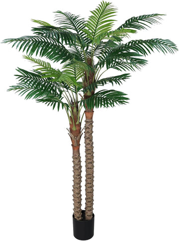7FT UV-Resistant Faux Palm Tree-84in Artificial Palm Trees for Outdoors