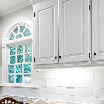 50 Pack 25 Pairs Semi-Overlay 1/2 inch Self-Closing Face Frame Cabinet Hinges Matte Black Half Wrap-Around Kitchen