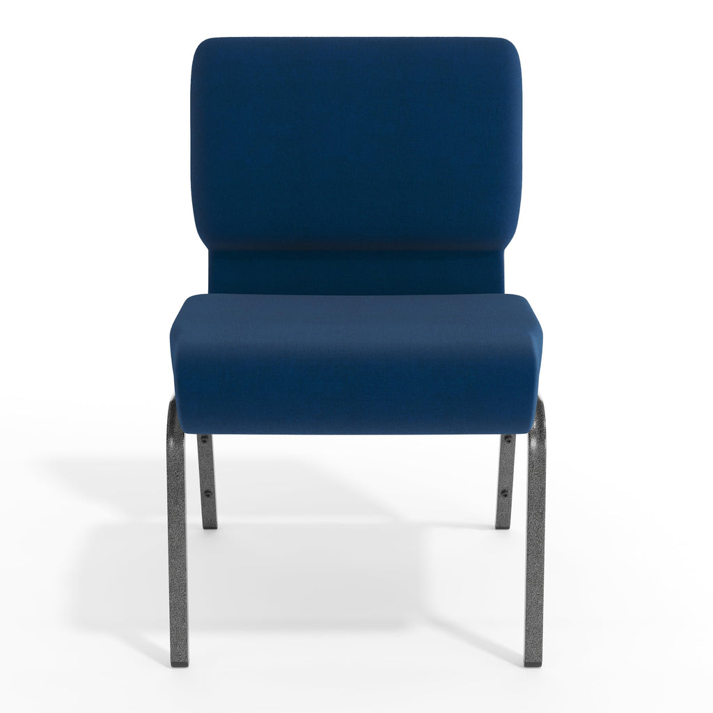 Navy Blue 21"W Stacking Church Chair, 4-Pack