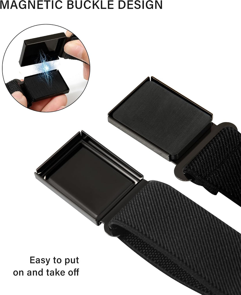 3 PCS Kids Adjustable Magnetic Belts - Easy Belt for Boys and Girls