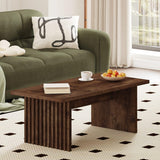 Coffee Table, Farmhouse Wood Center Table, Rectangle Mid-Century Living Room Tables