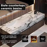 Bathroom Vanity with Sink - Modern Bathroom Sink Cabinet & Smart Mirror Cabinet Set | Wall Mounted | Equipped with
